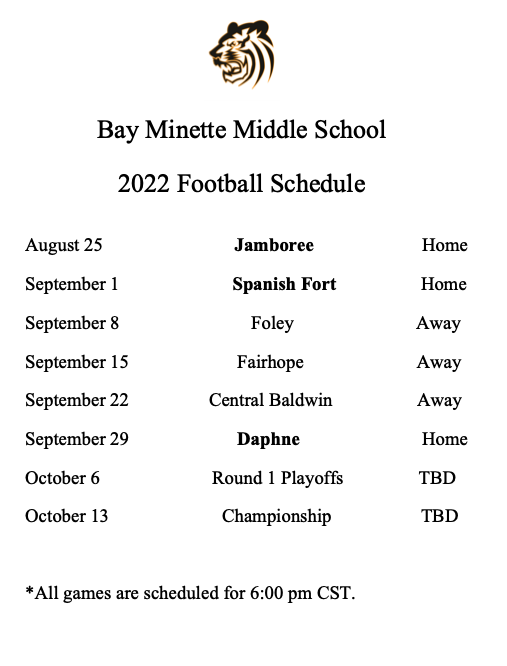 Football Schedule 2022